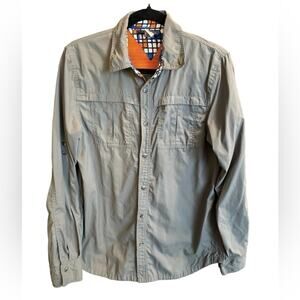 REI Youth Nylon Long Sleeve Nylon Botton-Down Shirt Size XL (18)